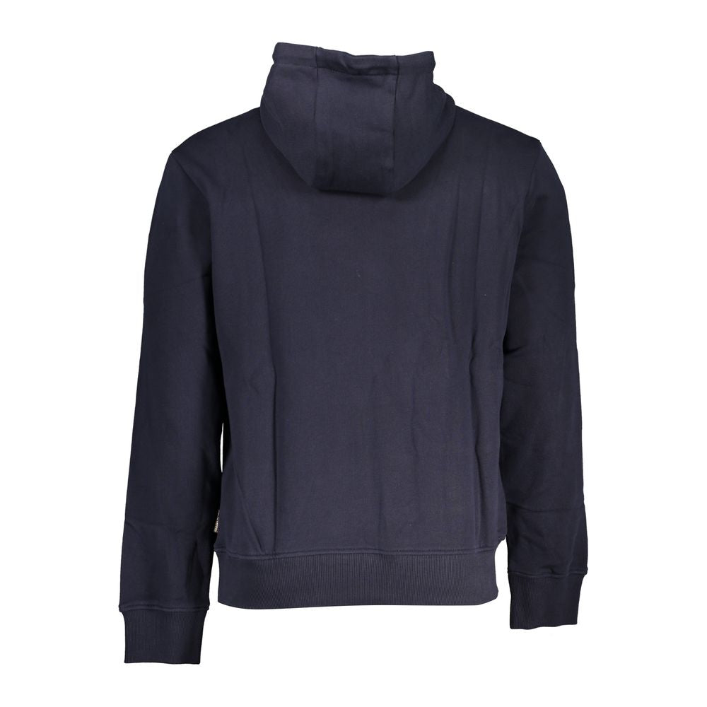 Napapijri Chic Blue Hooded Cotton Sweater for Men NA-28075-S
