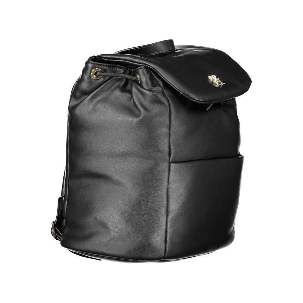 Tommy Hilfiger Black Polyester Women Backpack TO-33668