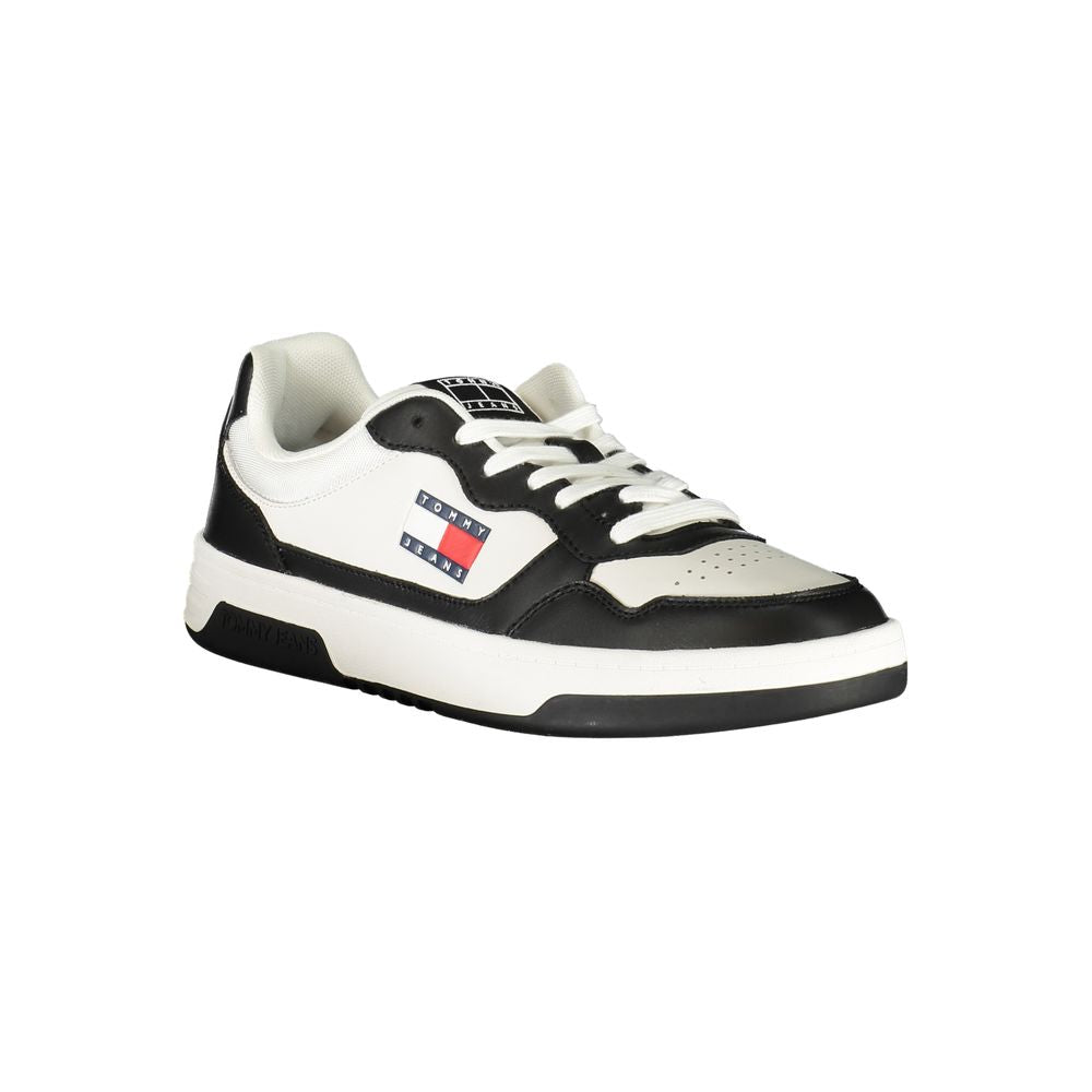 Tommy Hilfiger Black Leather Men Sneaker TO-36739-EU40/US7