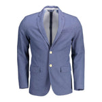 Gant Blue Cotton Men Jacket GA-37614-IT46 | S