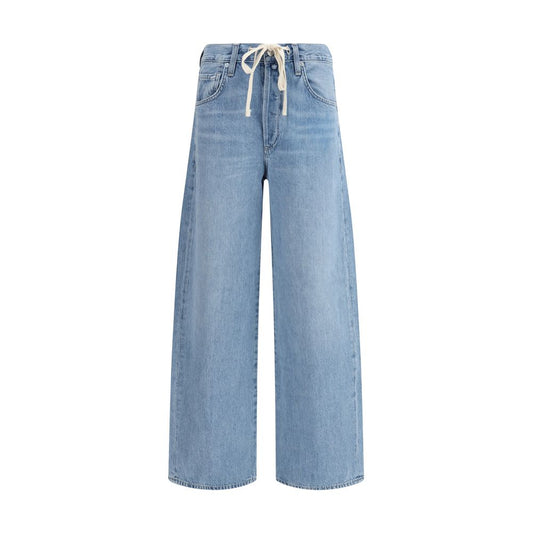 Citizens of Humanity Light Blue Cotton High-Waisted Jean