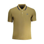 La Martina Green Cotton Polo Shirt LA-30441-S