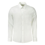 Calvin Klein White Cotton Men Shirt CA-33154-S