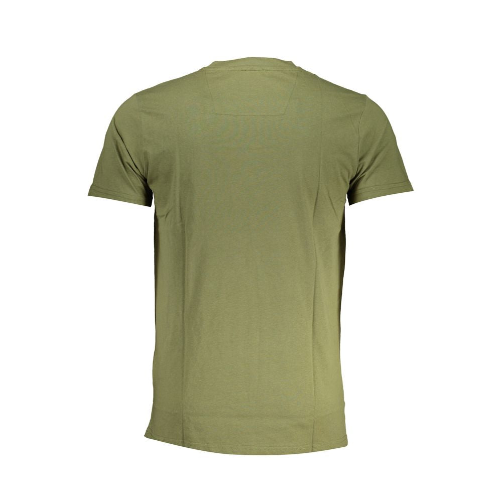 Cavalli Class Green Cotton T-Shirt CA-28588-M