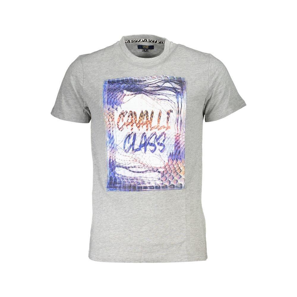 Cavalli Class Brown Cotton Men T-Shirt 1728,67403481248,Cavalli Class,Clothing,Gray,L,M,Men,Men - Clothing,New with tags,T-Shirts - Men - Clothing,XL,XXL CA-37160-M