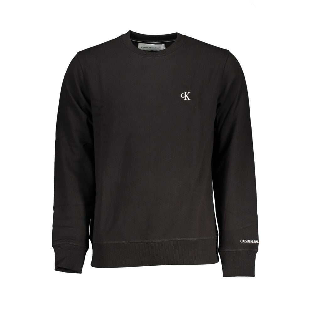 Calvin Klein Black Cotton Men Sweater CA-37288-XL