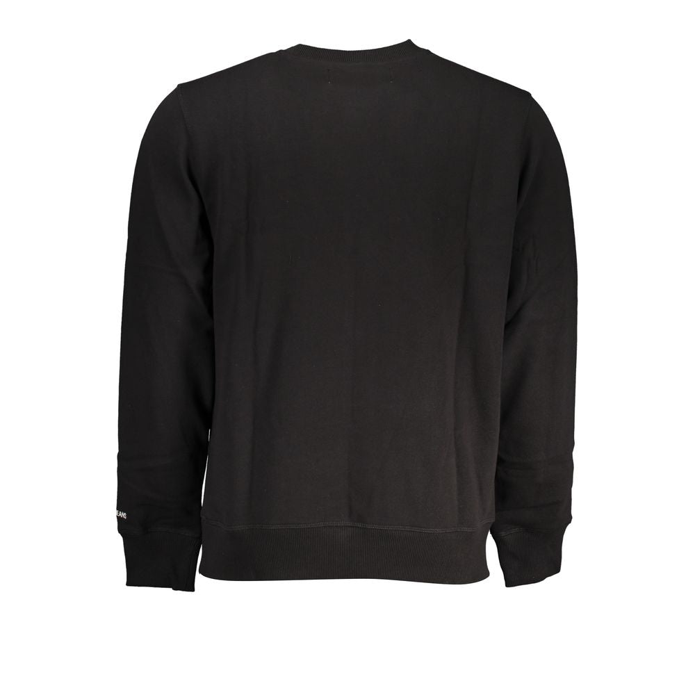 Calvin Klein Black Cotton Men Sweater CA-37288-XL