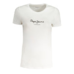 Pepe Jeans White Cotton Tops & T-Shirt 1728,67403481248,Clothing,L,M,New with tags,Pepe Jeans,S,Tops & T-Shirts - Women - Clothing,White,Women,Women - Clothing,XL,XS PE-31354-XS