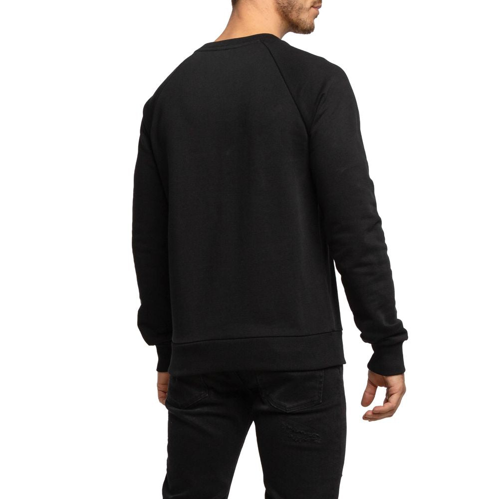 Balmain Black Cotton Sweater BA-15491-3XL