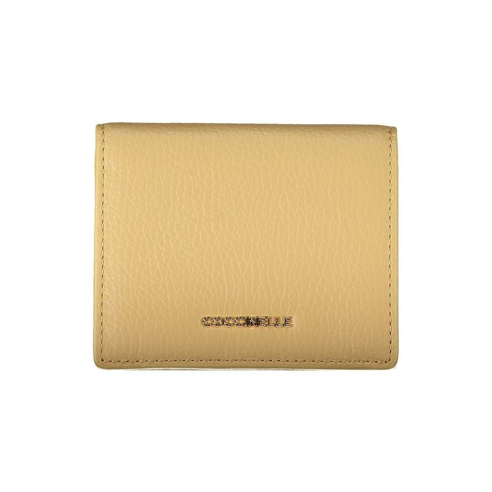 Coccinelle Beige Leather Wallet CO-29283