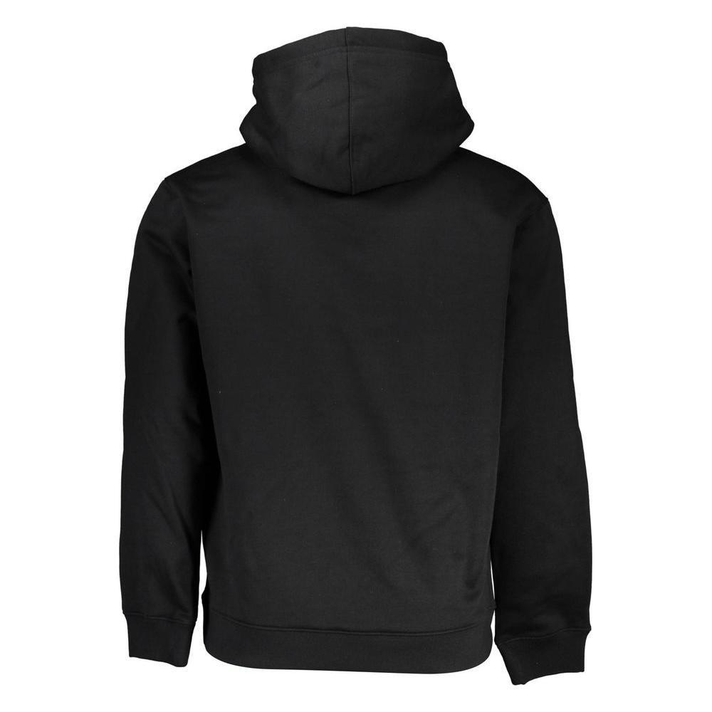 Calvin Klein Sleek Fleece Hooded Sweatshirt in Black CA-26227-XL