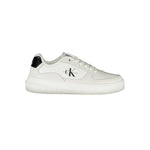 Calvin Klein Sleek White Lace-Up Sneakers with Contrast Details CA-28512-EU37/US7