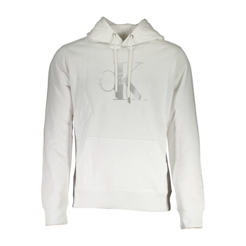 Calvin Klein White Cotton Men Sweater CA-17455-L