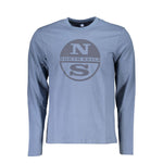 North Sails Blue Cotton T-Shirt NO-23362-XL