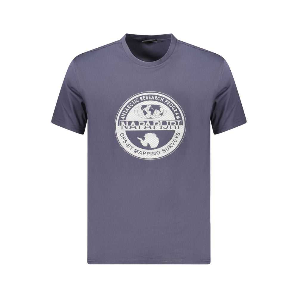Napapijri Blue Cotton Men T-Shirt NA-35908-S