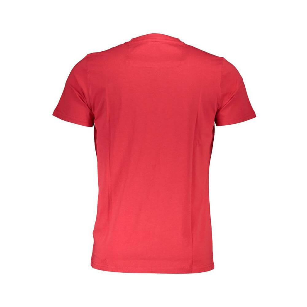 Cavalli Class Red Cotton Men T-Shirt CA-37967-L