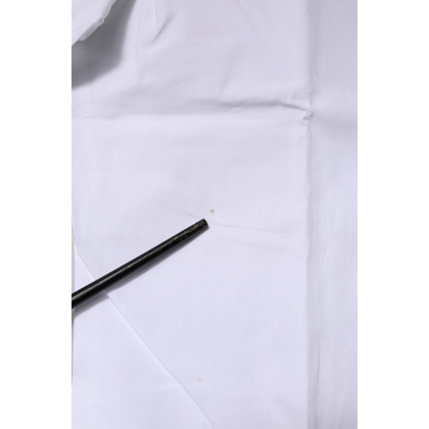 Dolce & Gabbana White Cotton GOLD Long Sleeves Formal Shirt TSH906843-38