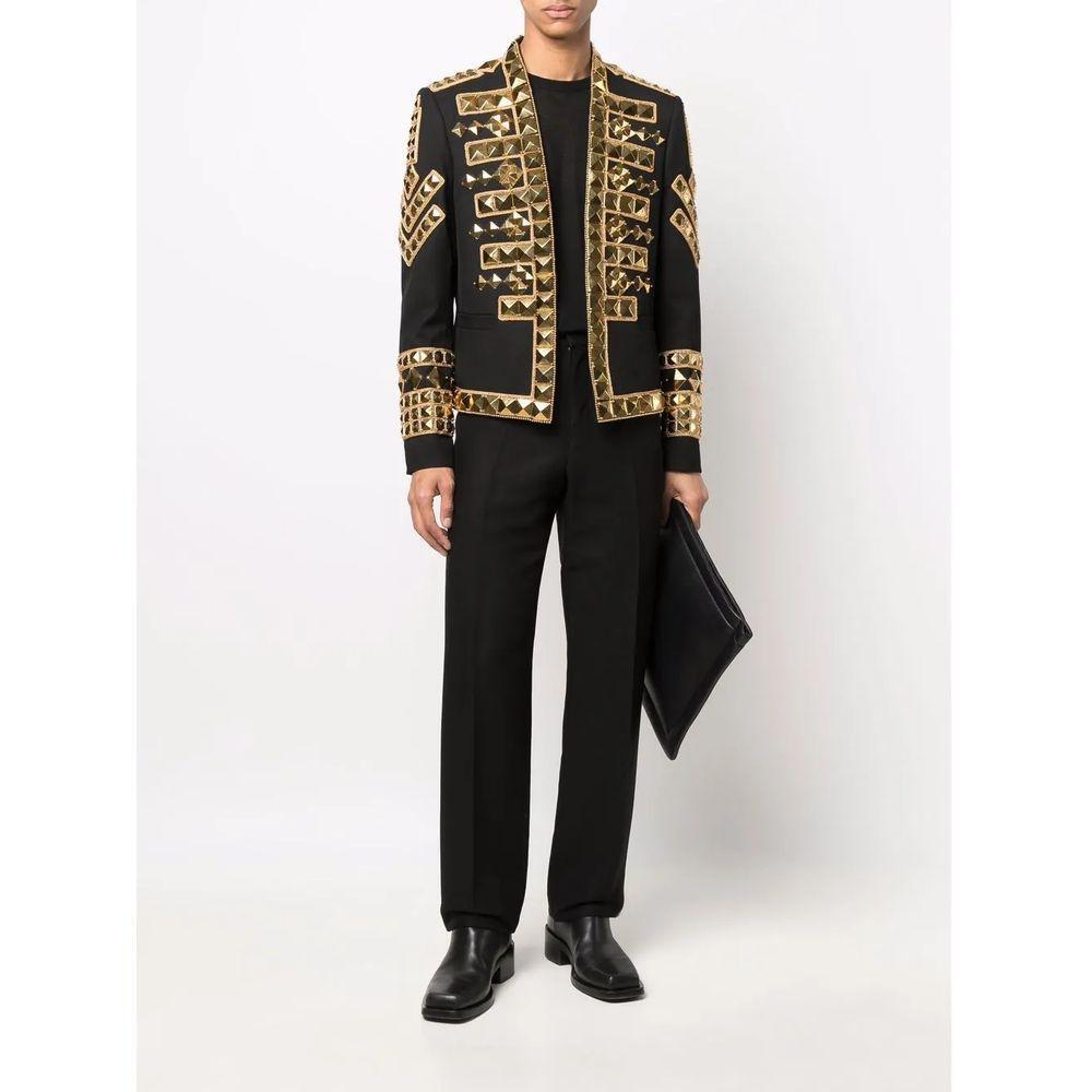 Balmain Black Acetate Men's Blazer BA-15509-IT50 | L