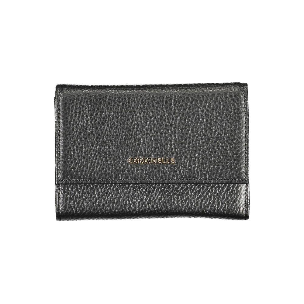 Coccinelle Black Leather Women Wallet CO-15718