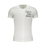 Calvin Klein White Cotton T-Shirt CA-31337-XL