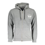 La Martina Gray Cotton Men Sweater LA-17151-L