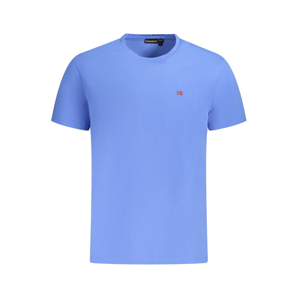 Napapijri Blue Cotton Men T-Shirt NA-35711-S