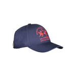 La Martina Blue Cotton Men Cap LA-38069