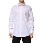 Dolce & Gabbana White MARTINI Long Sleeve Dress Formal Shirt TSH906872-43