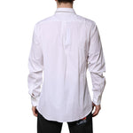 Dolce & Gabbana White MARTINI Long Sleeve Dress Formal Shirt TSH906872-43