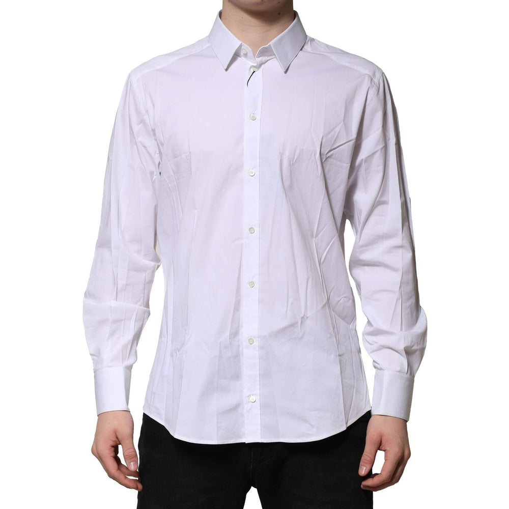 Dolce & Gabbana White GOLD Long Sleeves Dress Formal Shirt TSH906874-40