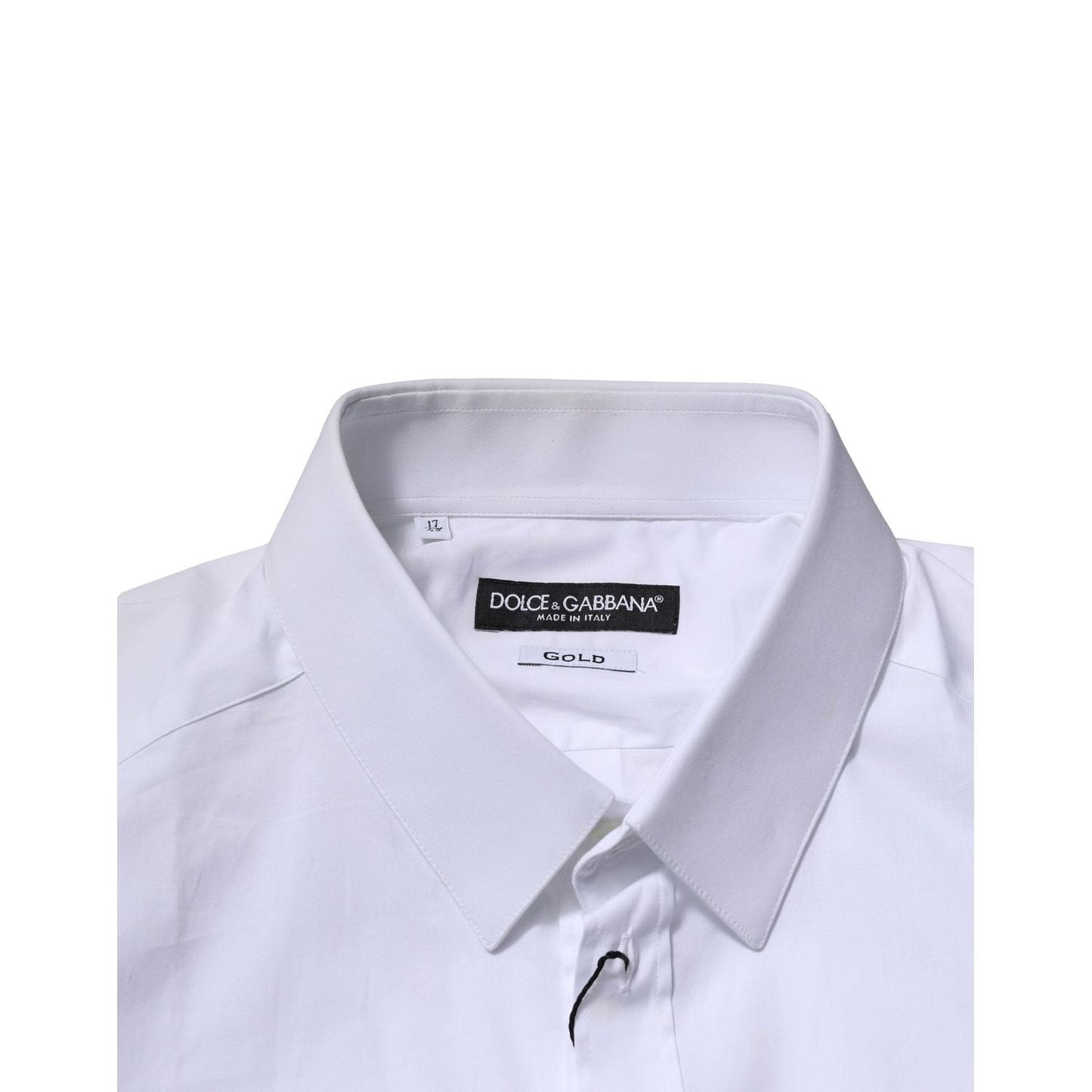 Dolce & Gabbana White GOLD Long Sleeves Dress Formal Shirt TSH906874-40