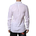 Dolce & Gabbana White MARTINI Long Sleeve Dress Formal Shirt TSH906876-37