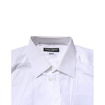 Dolce & Gabbana White MARTINI Long Sleeve Dress Formal Shirt TSH906876-37
