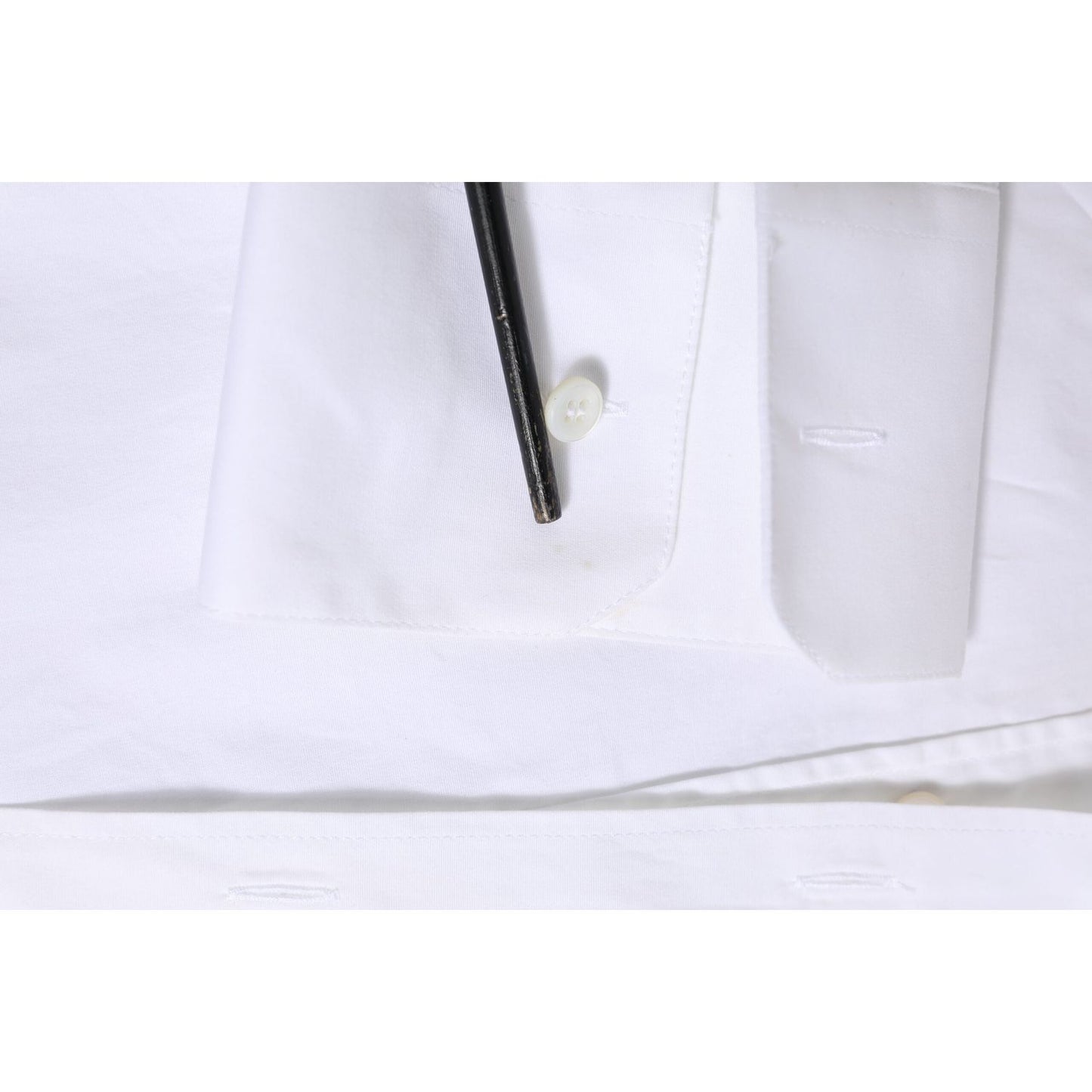 Dolce & Gabbana White GOLD Cotton Men Dress Formal Shirt TSH906916-40