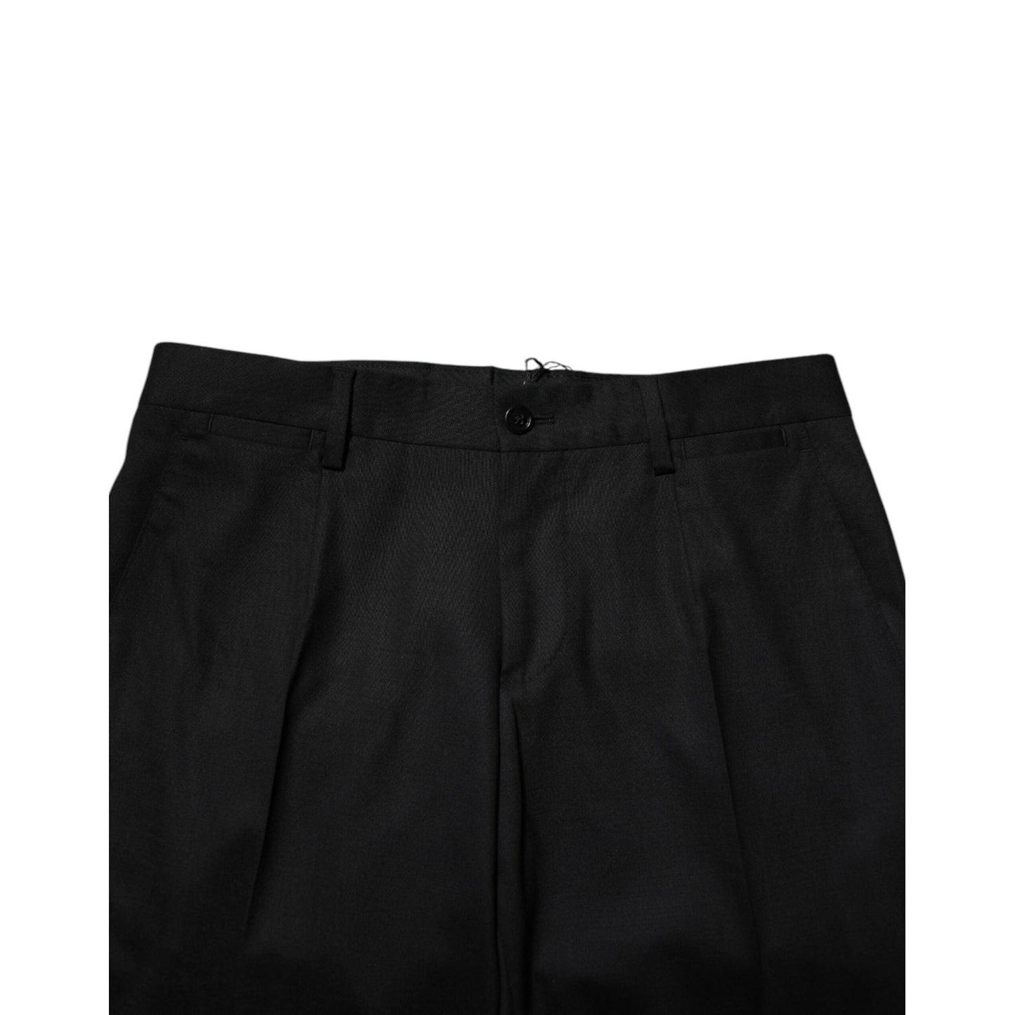 Dolce & Gabbana Black Wool Formal Dress Pants PAN75332-44