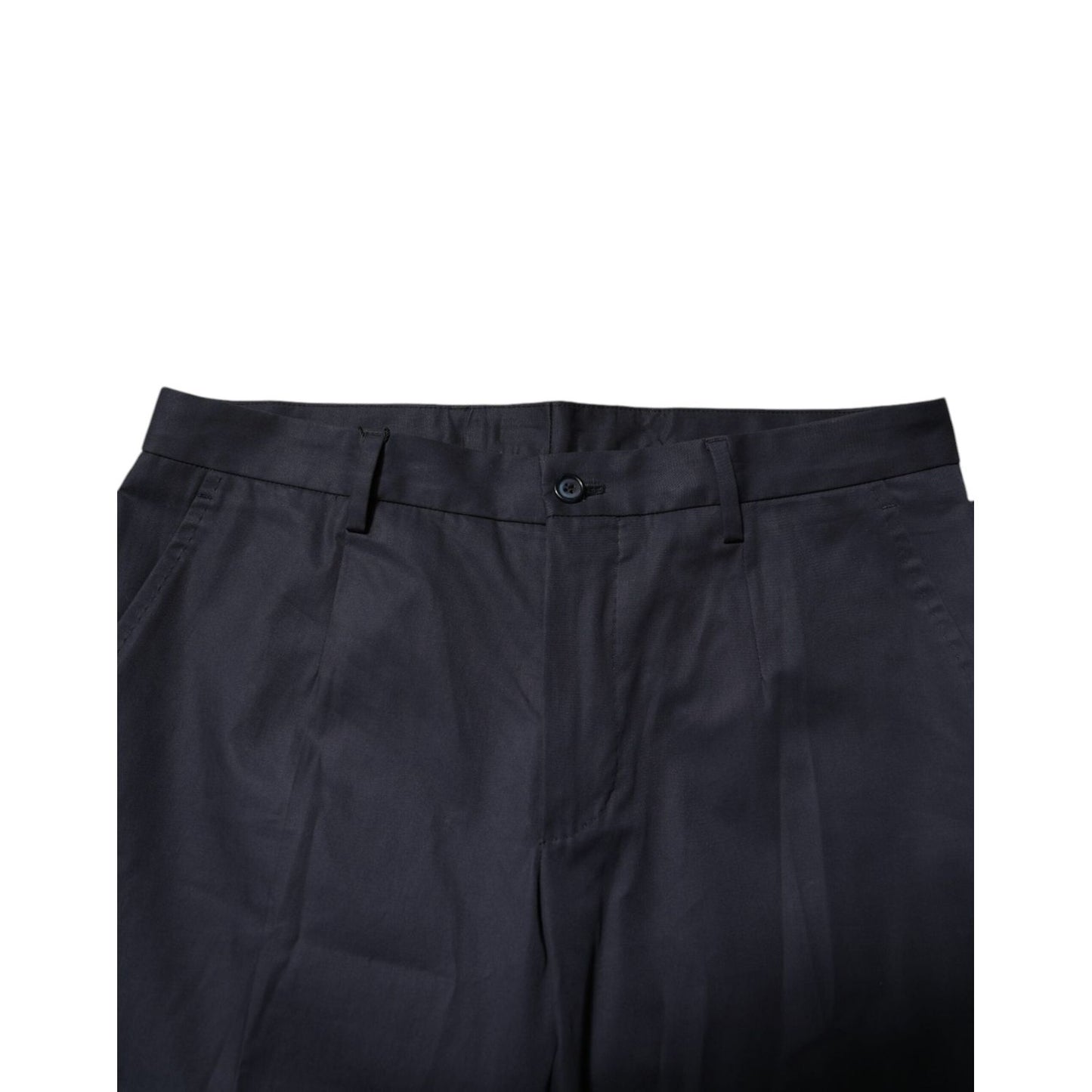 Dolce & Gabbana Dark Blue Cotton Formal Pants PAN76469-46