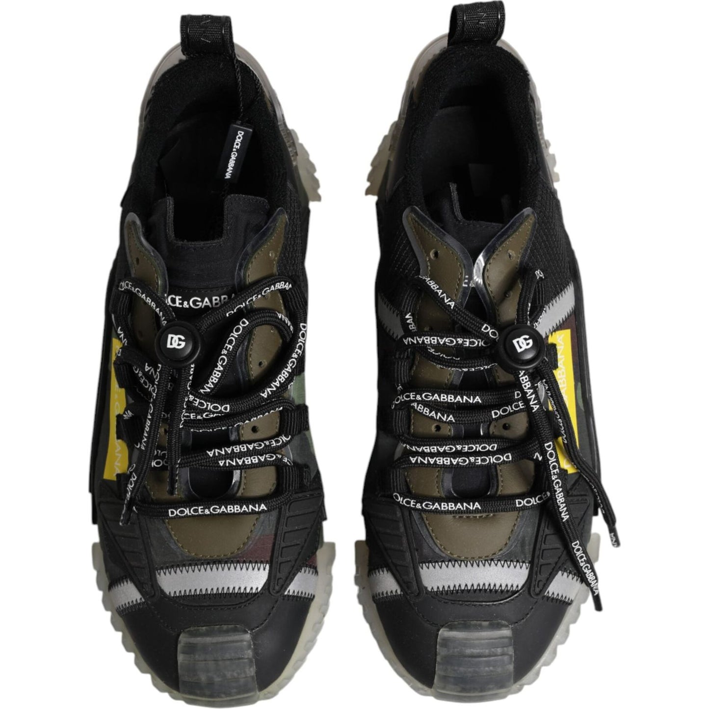 Dolce & Gabbana Multicolor Lace Up Low Top NS1 Sneakers Shoes MV7412-39