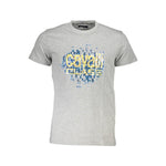 Cavalli Class Brown Cotton Men T-Shirt CA-36984-XL