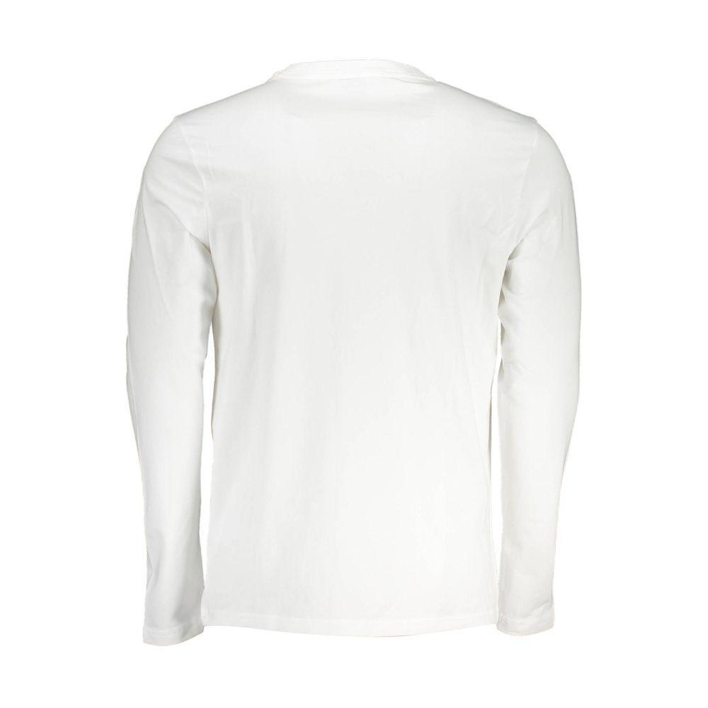 Hugo Boss White Cotton Men TShirt BO-37830-S