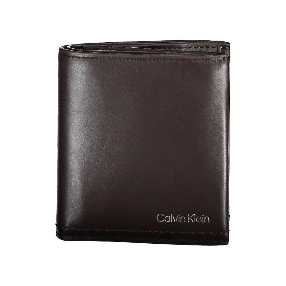 Calvin Klein Brown Leather Men Wallet CA-20527