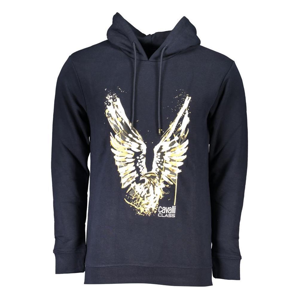 Cavalli Class Blue Cotton Men Sweater CA-26747-S
