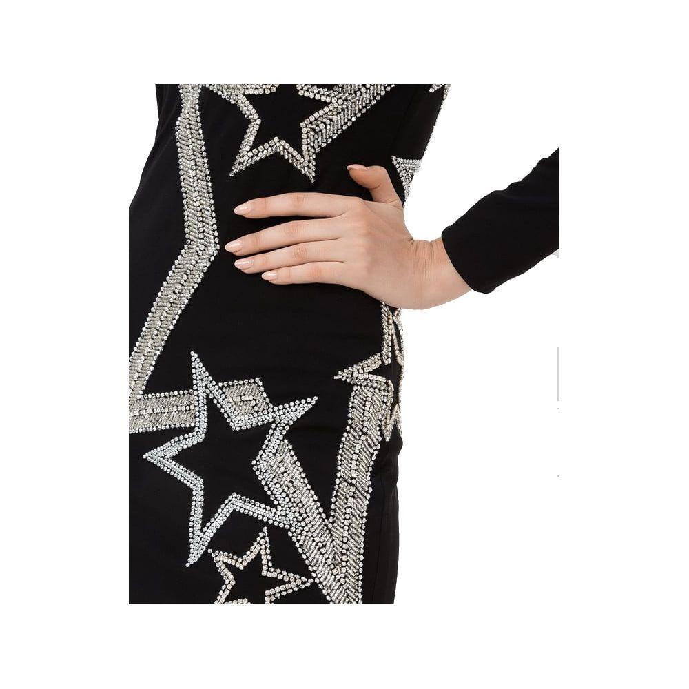 Balmain Black Viscose Dress BA-15530-IT40|S