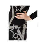 Balmain Black Viscose Dress BA-15530-IT40|S