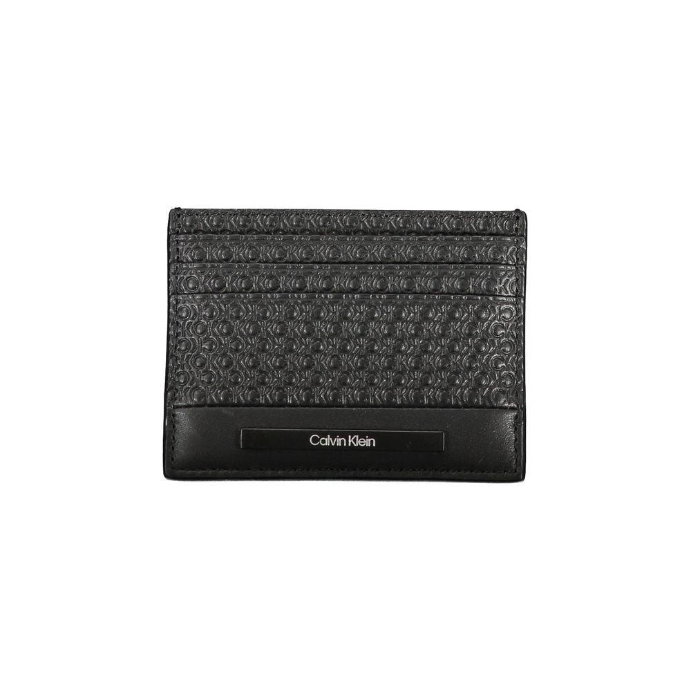 Calvin Klein Sleek Black Contrast Card Holder CA-26058
