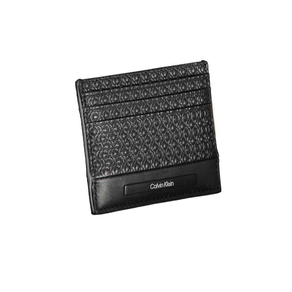 Calvin Klein Sleek Black Contrast Card Holder CA-26058