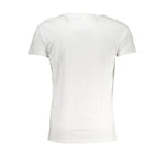 Cavalli Class White Cotton T-Shirt CA-28602-XL