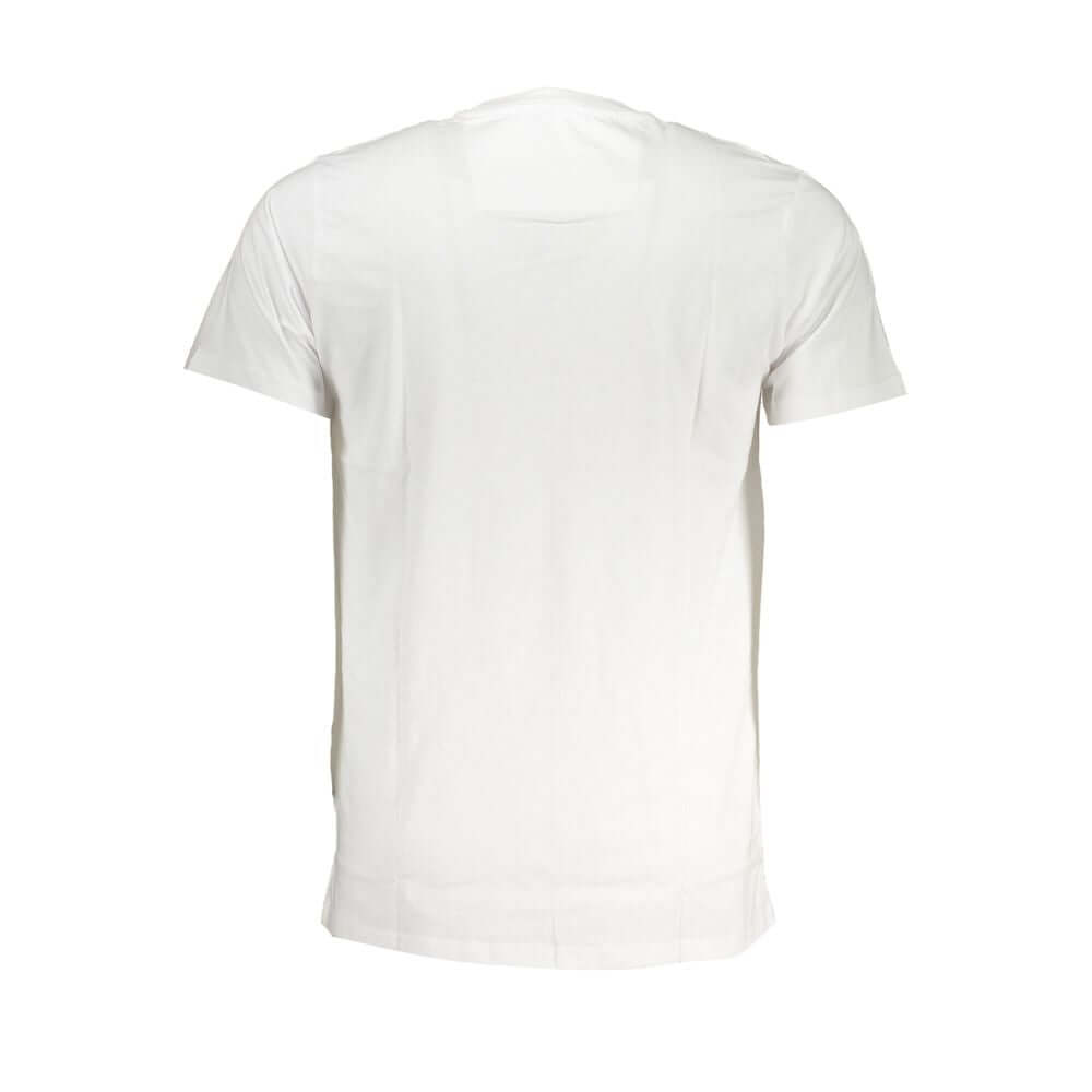 Cavalli Class White Cotton T-Shirt CA-28635-XL