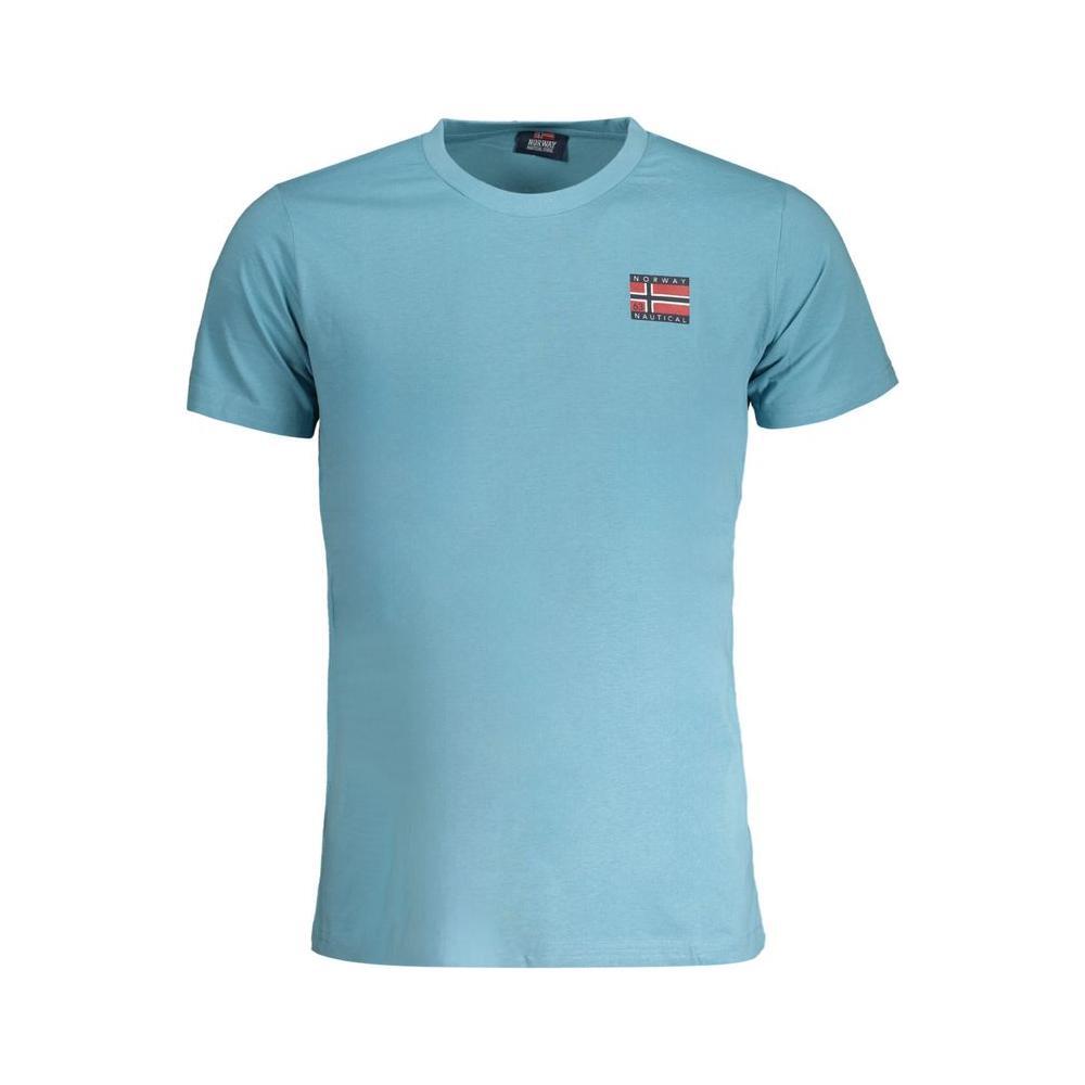 Norway 1963 Light Blue Cotton Men T-Shirt NO-30233-L