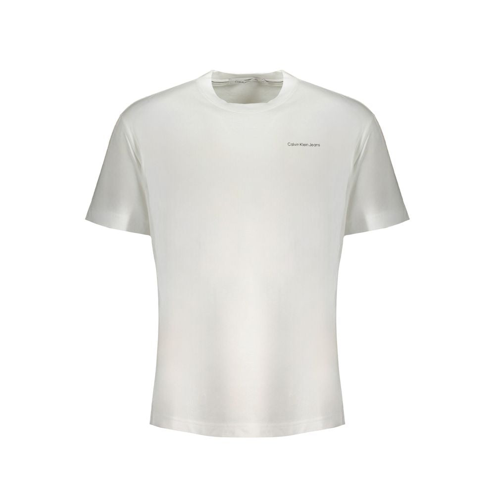 Calvin Klein White Cotton T-Shirt CA-31342-XL