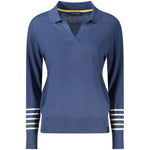 North Sails Blue Cotton Women Sweater NO-35966-XS